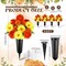 4 Sets Easter Cemetery Flowers – Artificial Mums Bouquets with Vase for Grave, Headstone & Outdoor Memorial Decorations